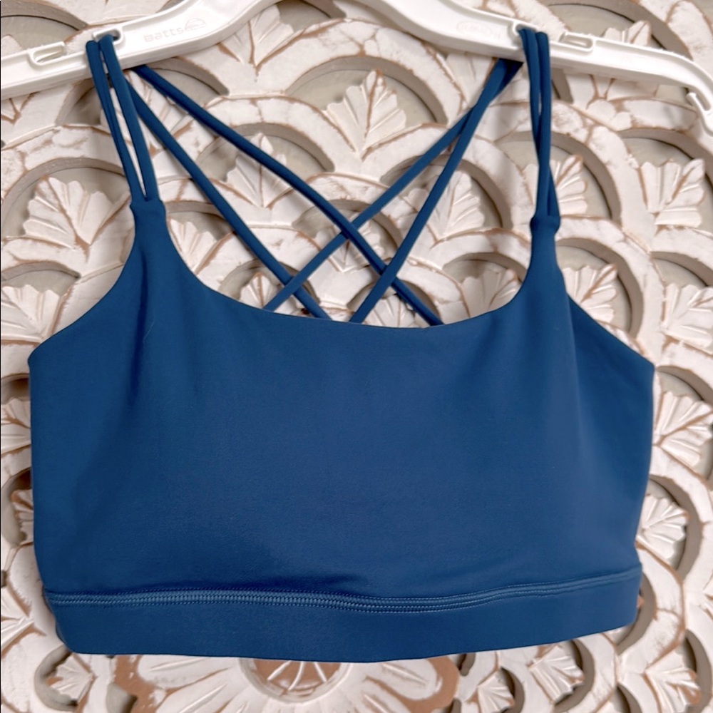 Teal Strappy‎ Sports Bra Large NWT